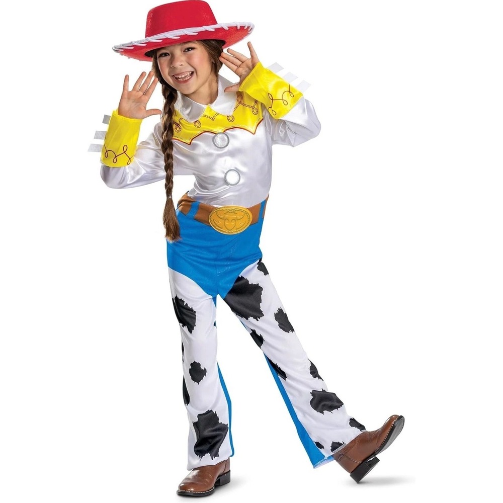 Disney Toy Story 5 Jessie Sheriff Costume Girls M 7/8 Halloween Disguise NEW
